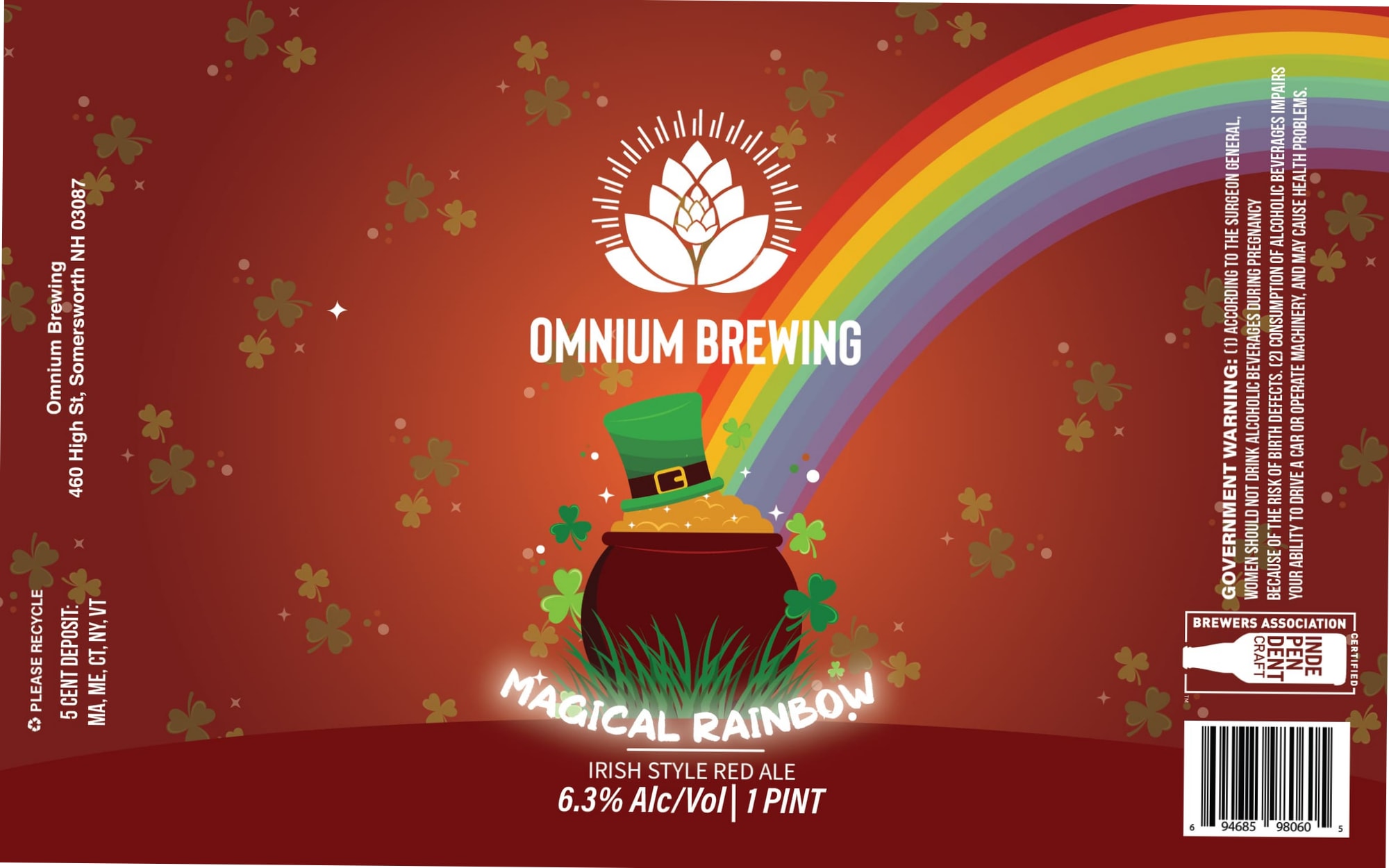 Magical Rainbow by Omnium Brewing - beer label