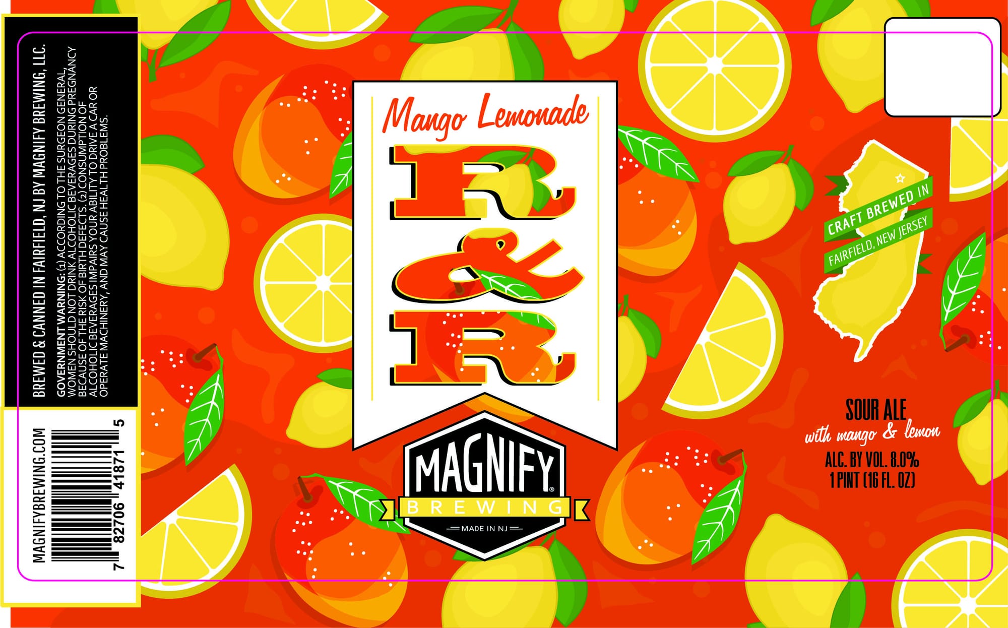 R&R by Magnify Brewing - beer label