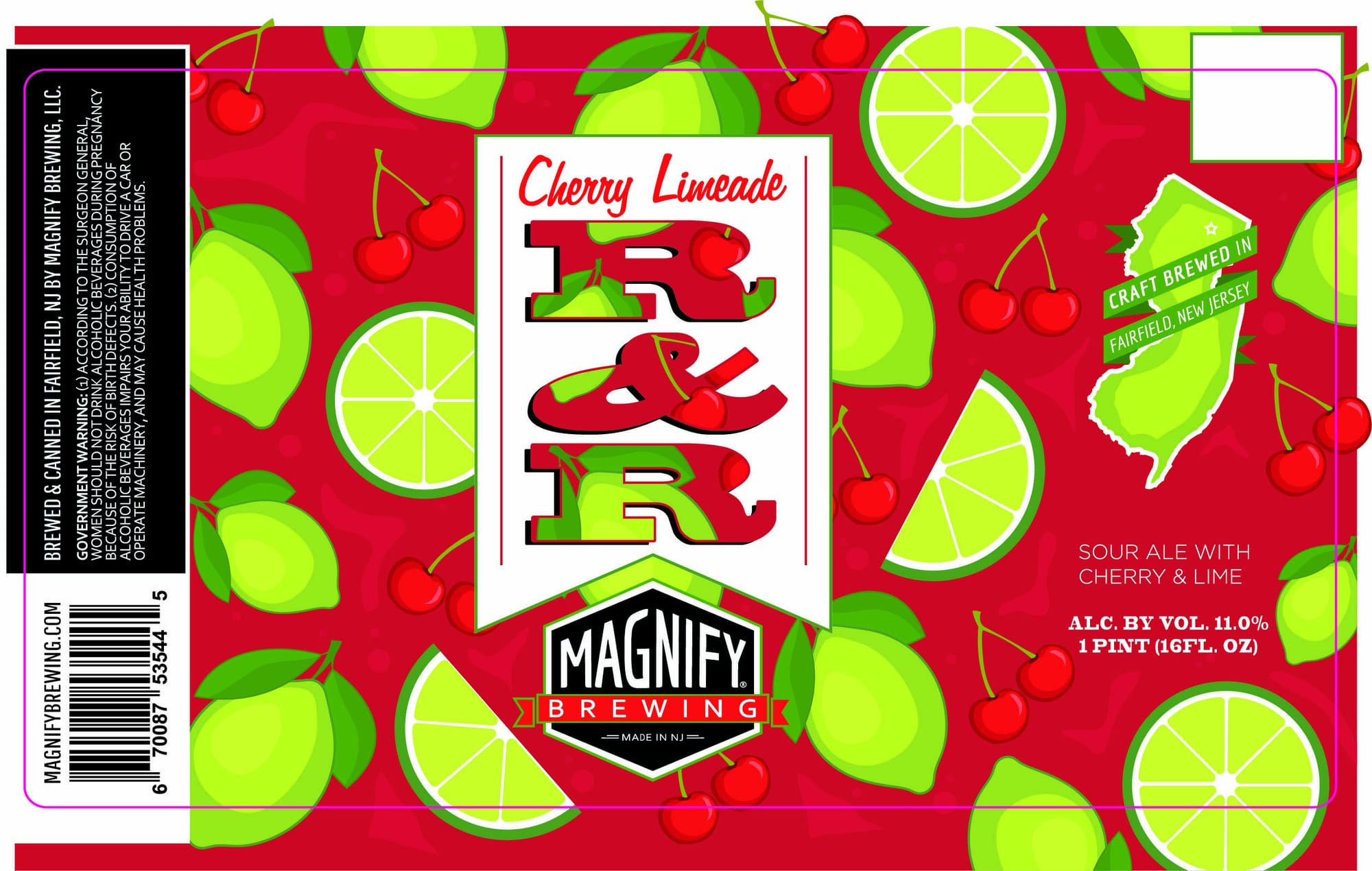 R&R by Magnify Brewing - beer label