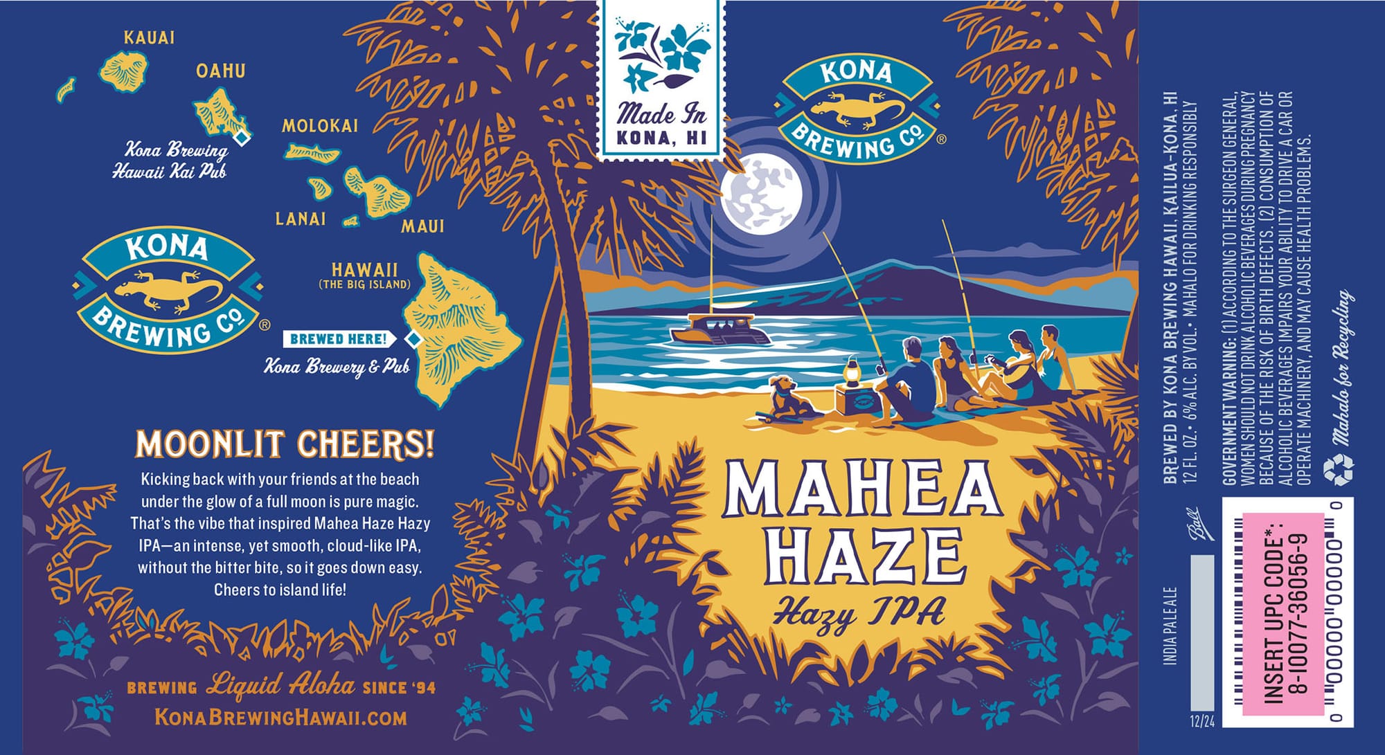 Mahea Haze by Kona Brewing Co. - beer label