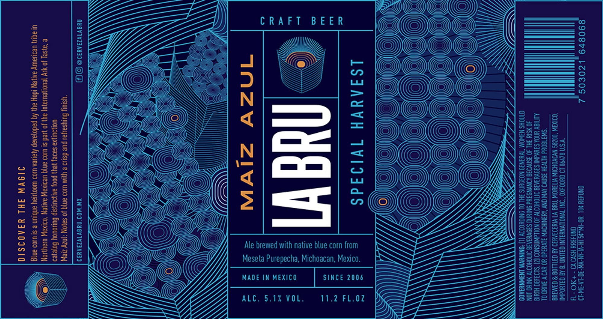 Maiz Azul La Bru by Cerveceria Labru - beer label