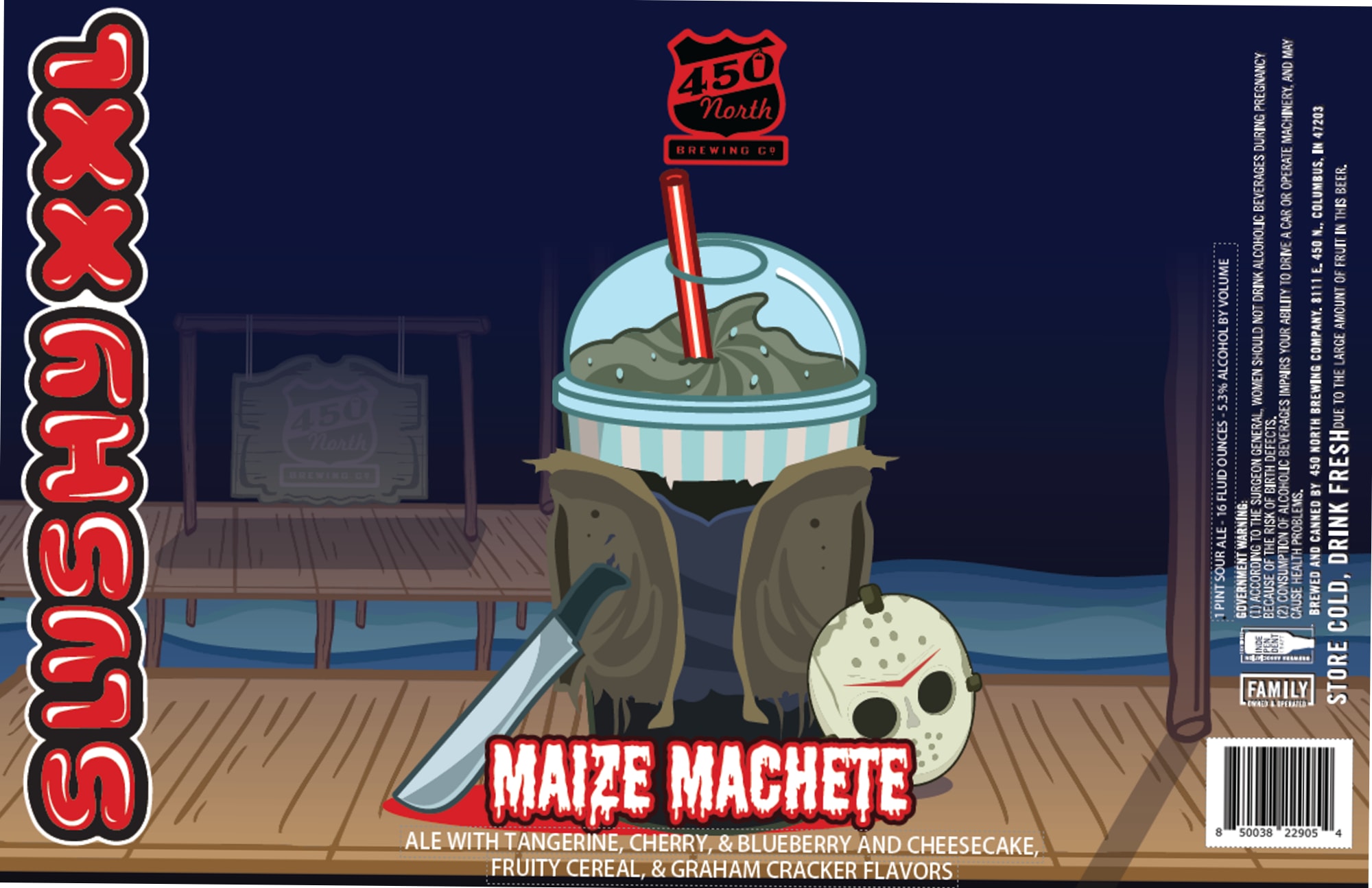 Maize Machete by 450 North Brewing Co. - beer label