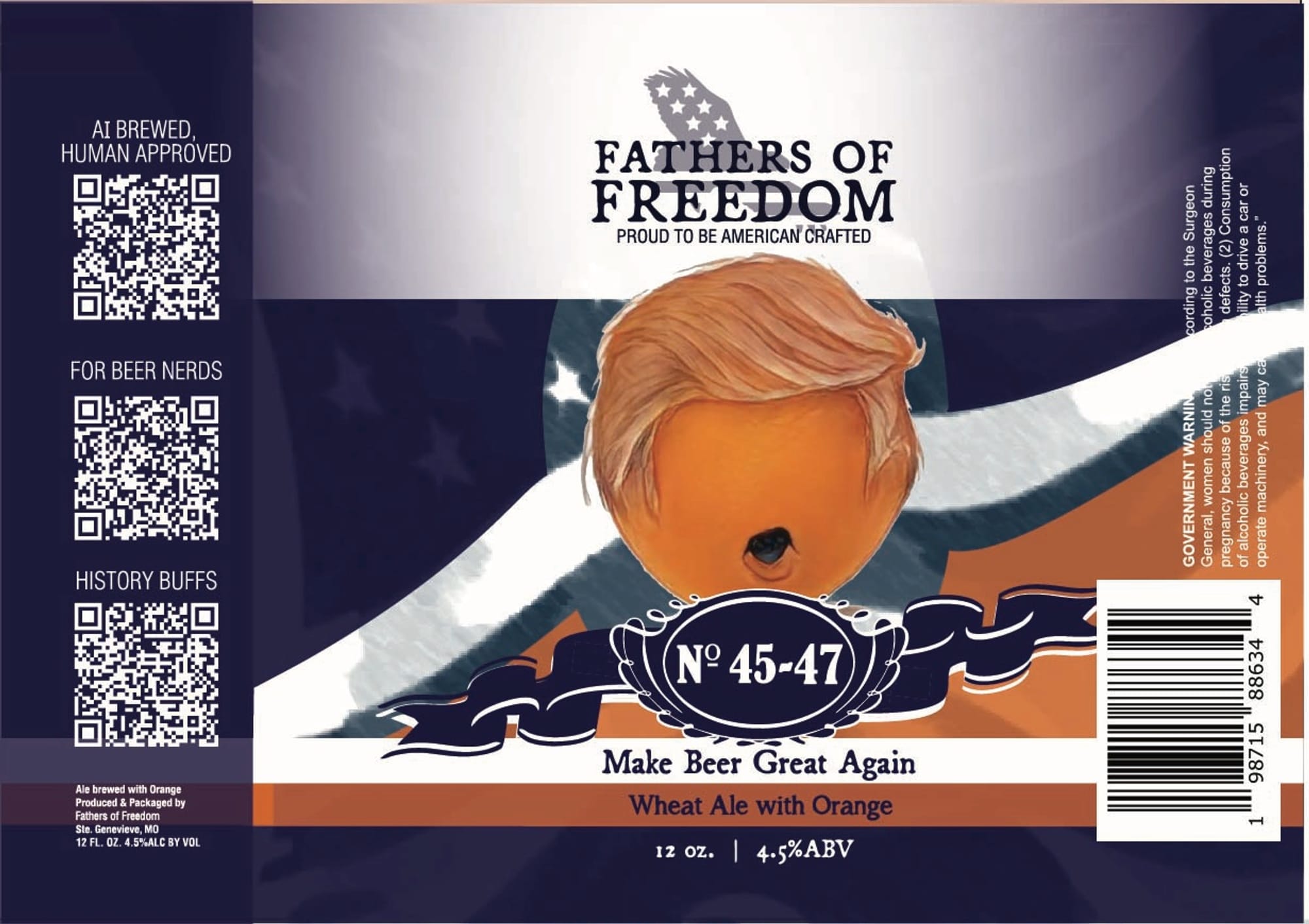 Make Beer Great Again by Fathers of Freedom - beer label