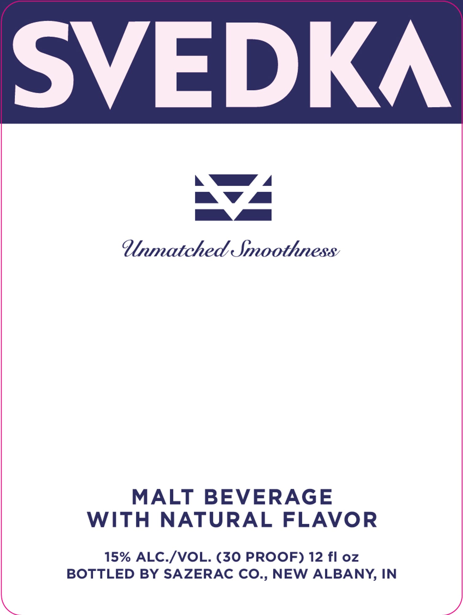 Malt Beverage with Natural Flavor by Svedka - beer label