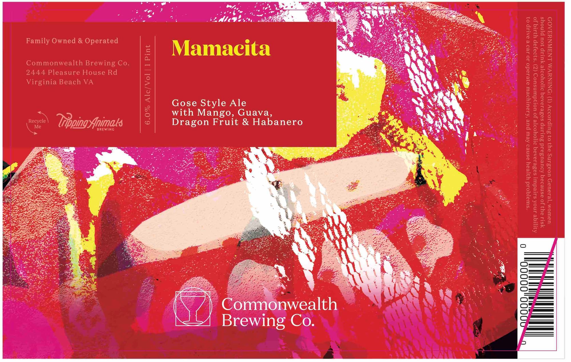 Mamacita by Commonwealth Brewing Co. - beer label