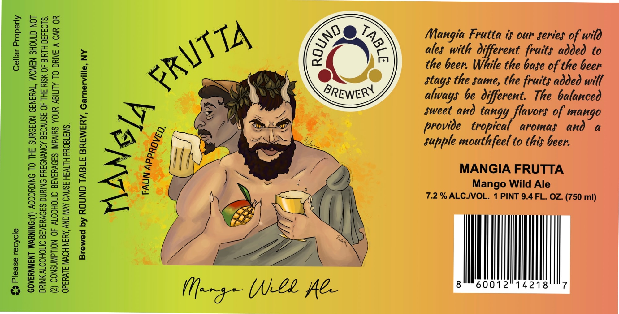 Mangia Frutta by Round Table Brewery - beer label