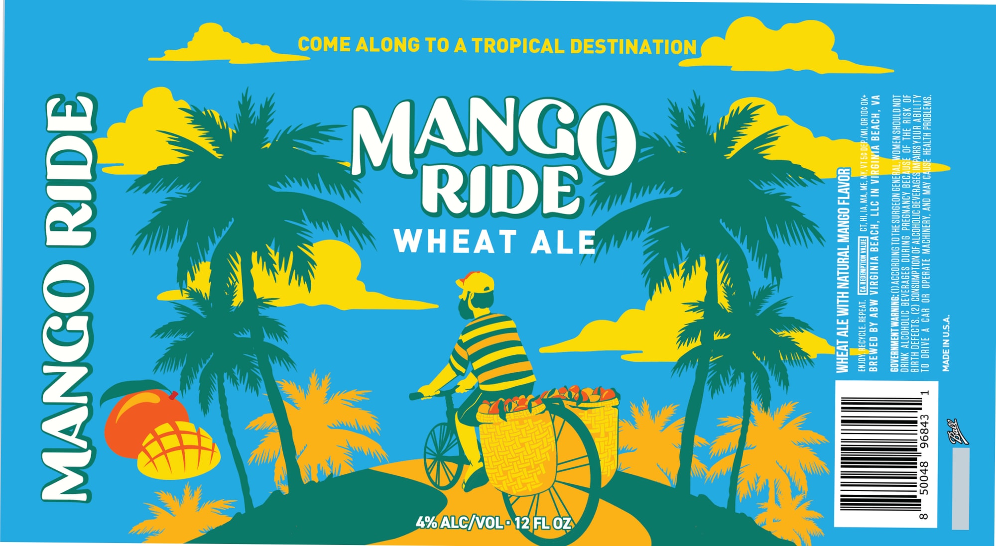 Mango Ride by Virginia Beer Company - beer label