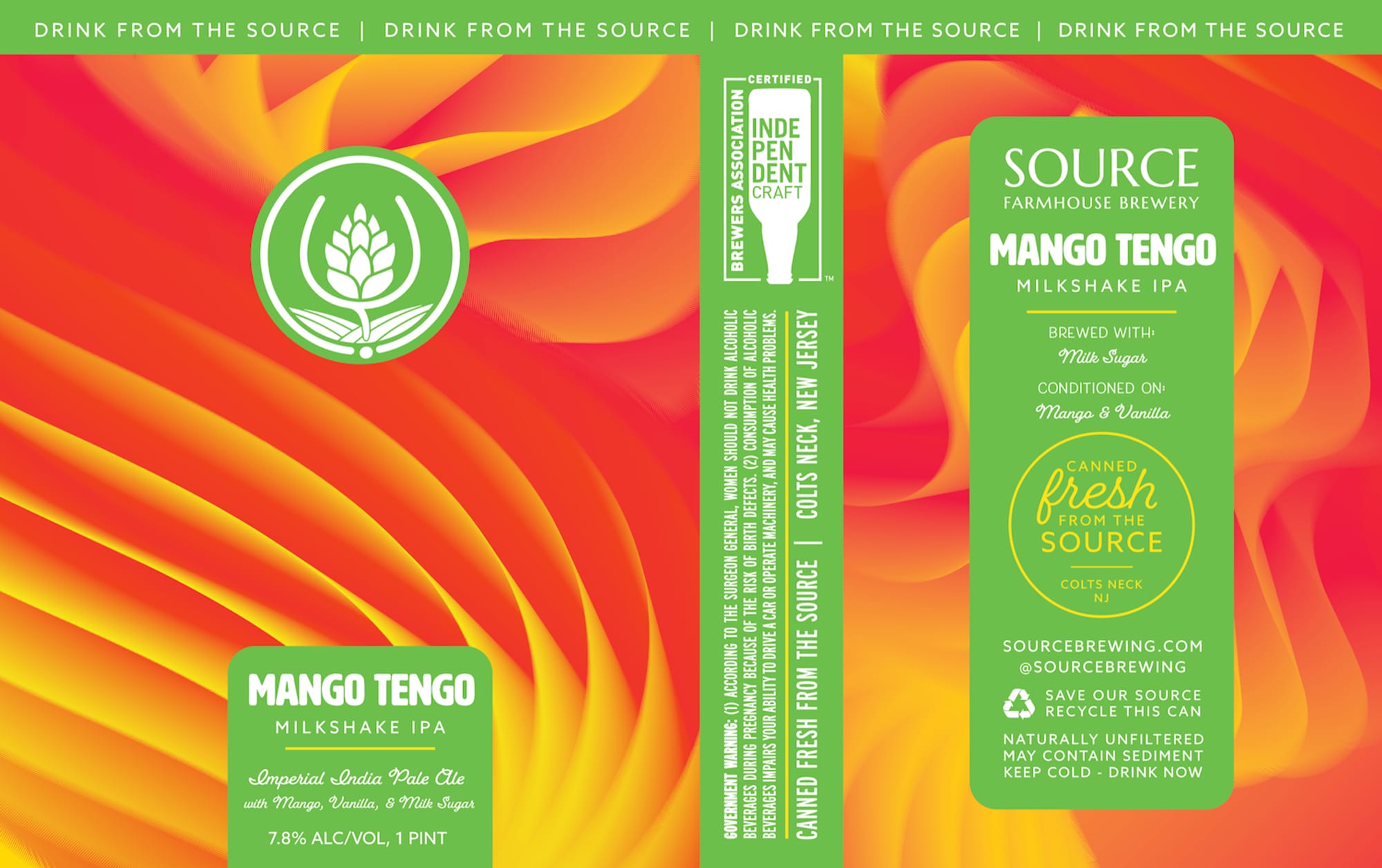 Mango Tengo by Source Brewing - beer label