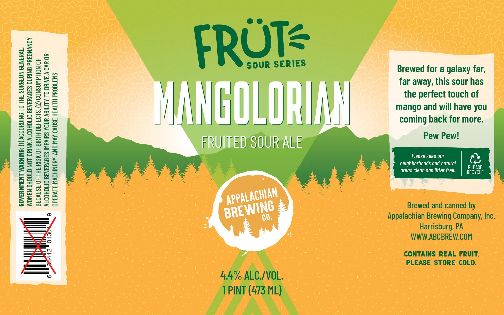 Mangolorian by Appalachian Brewing Co. - beer label