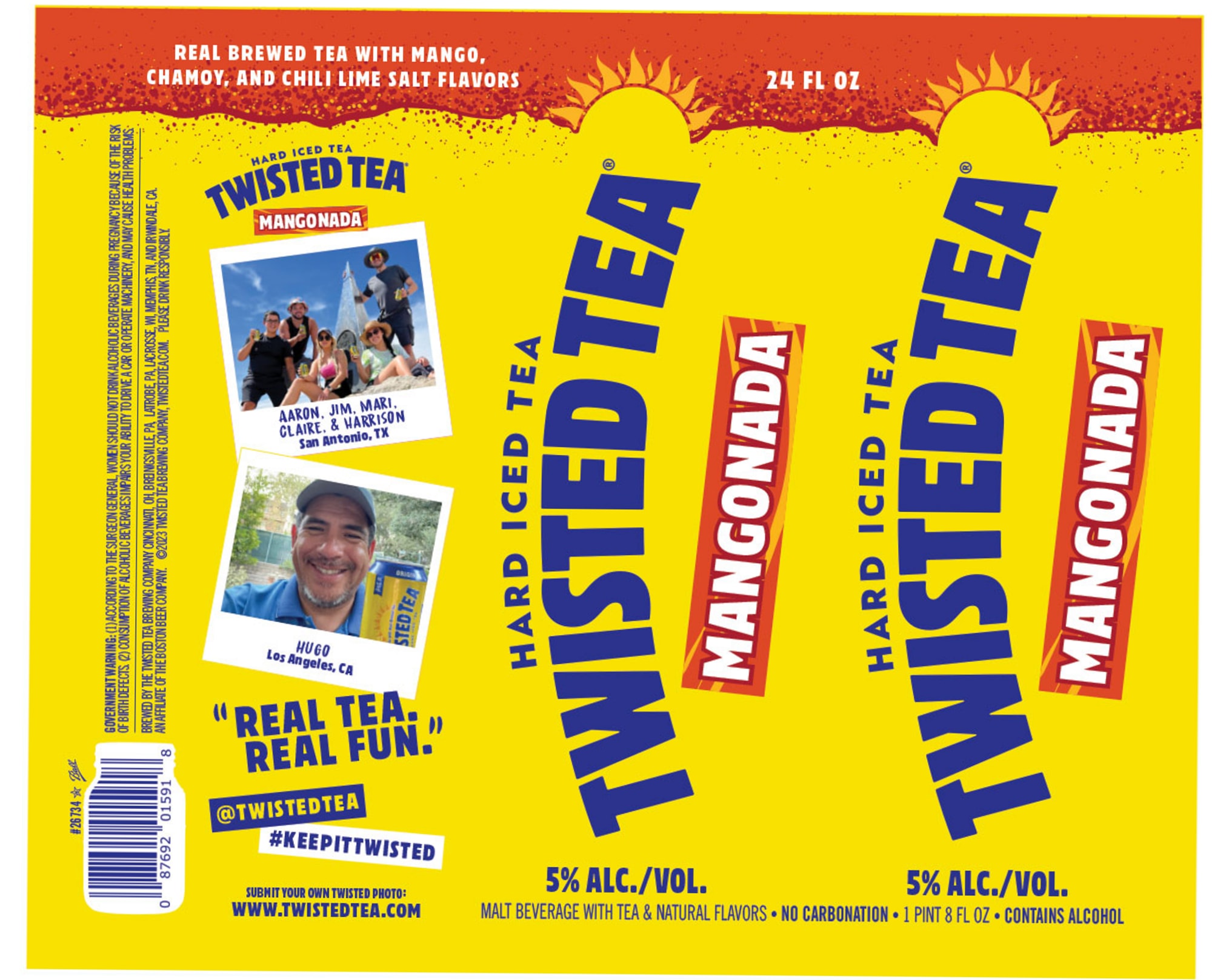 Mangonada by Twisted Tea - beer label