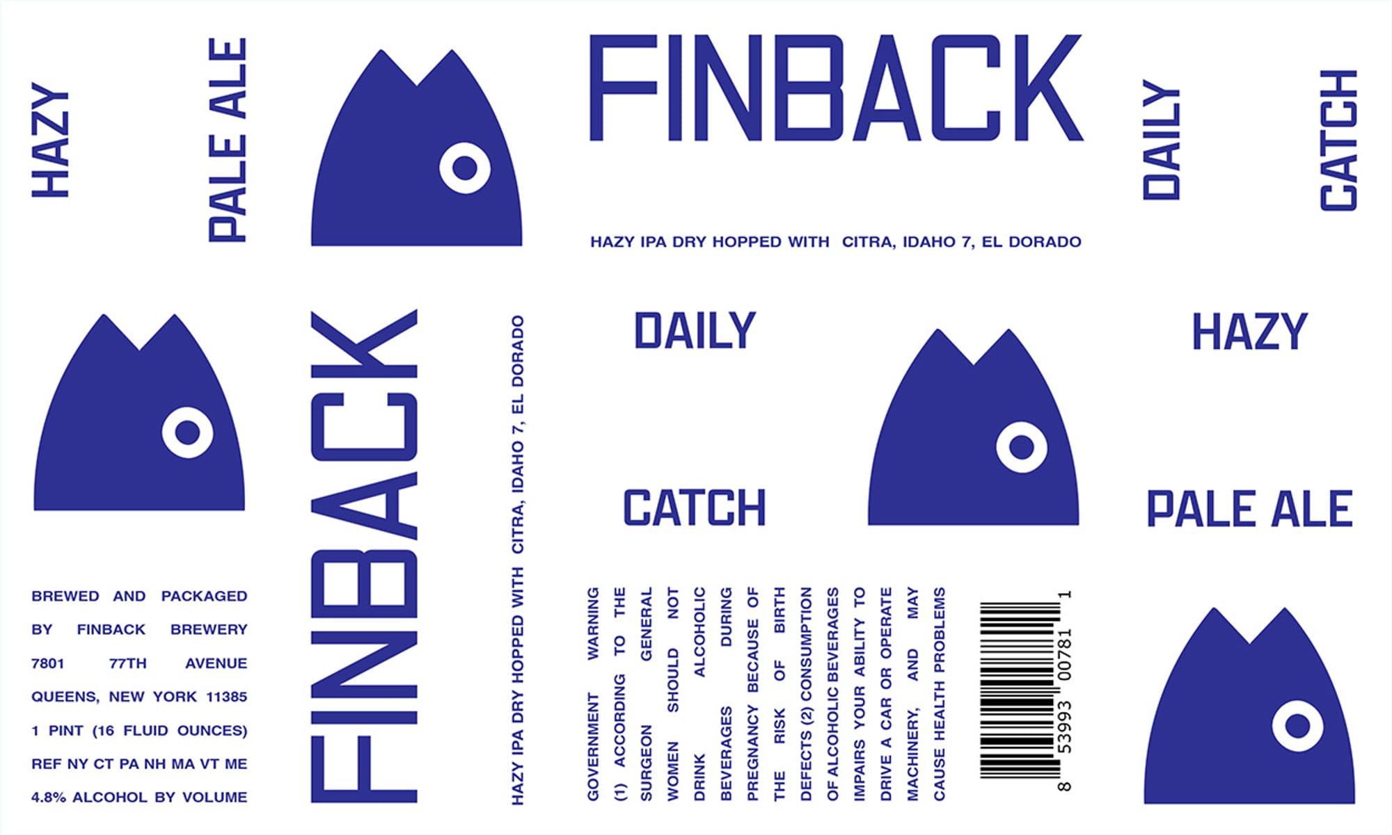 Daily Catch by Finback Brewery - beer label