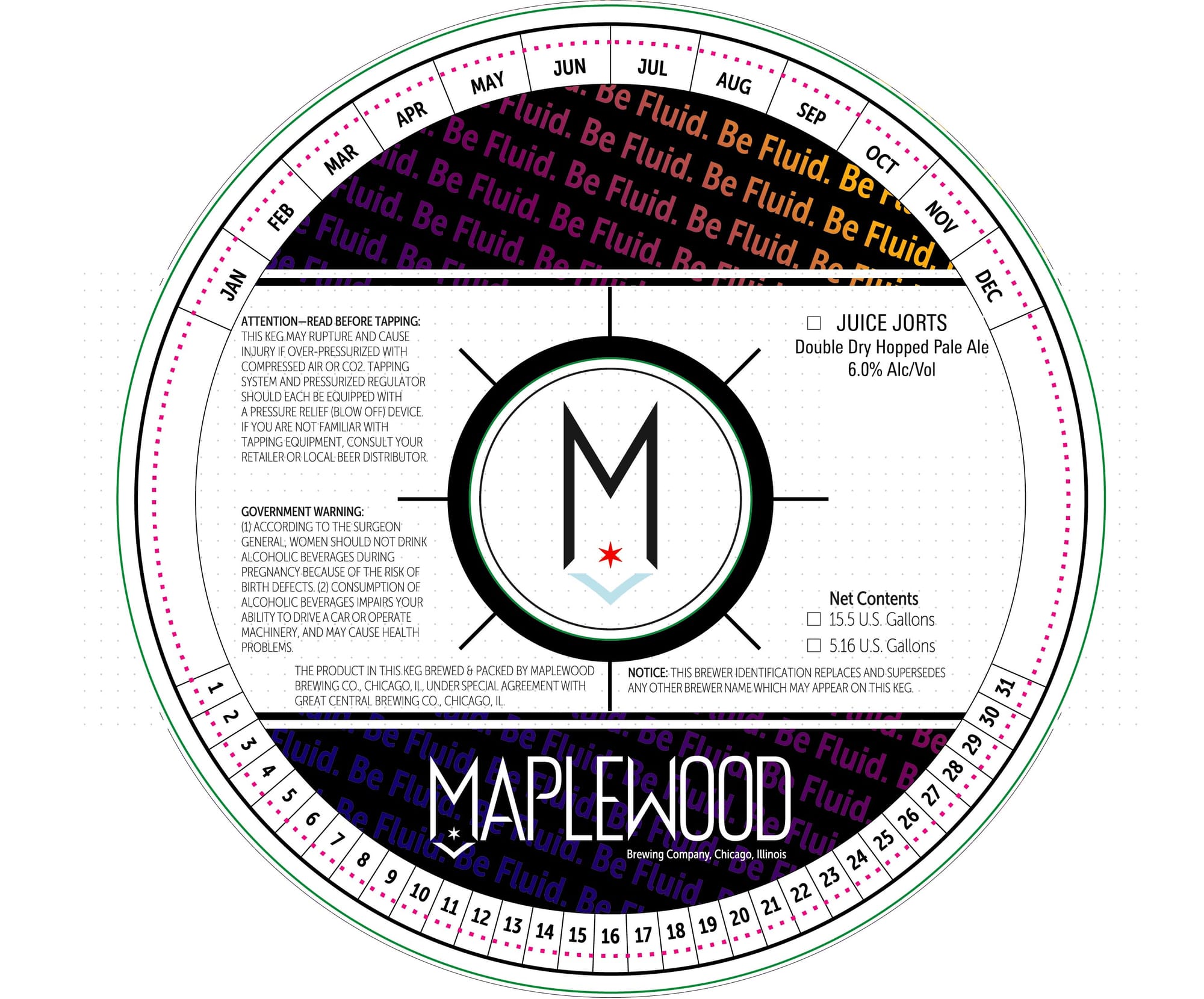 Juice Jorts by Maplewood Brewing Company - beer label