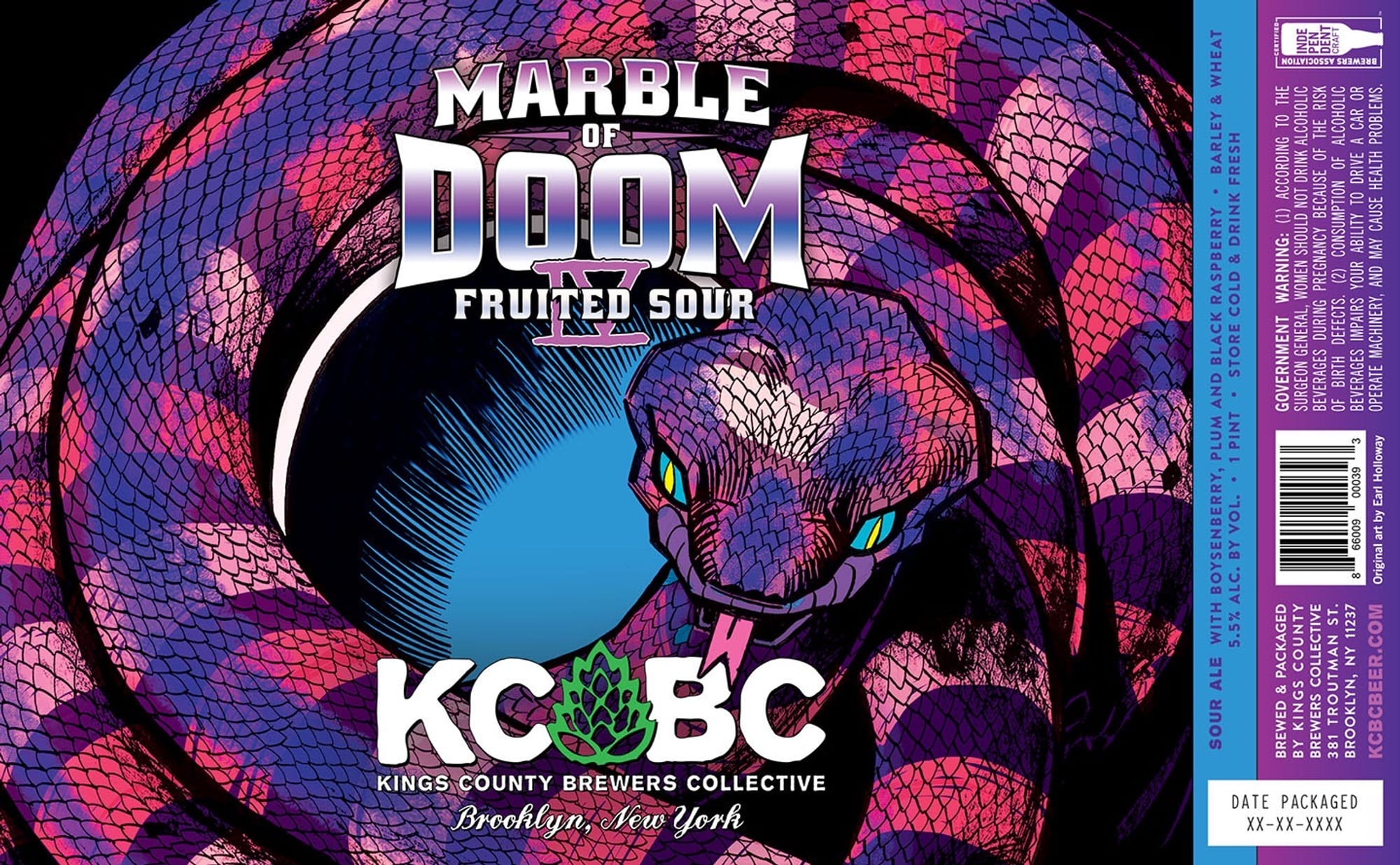 Marble of Doom by Kings County Brewers Collective - beer label