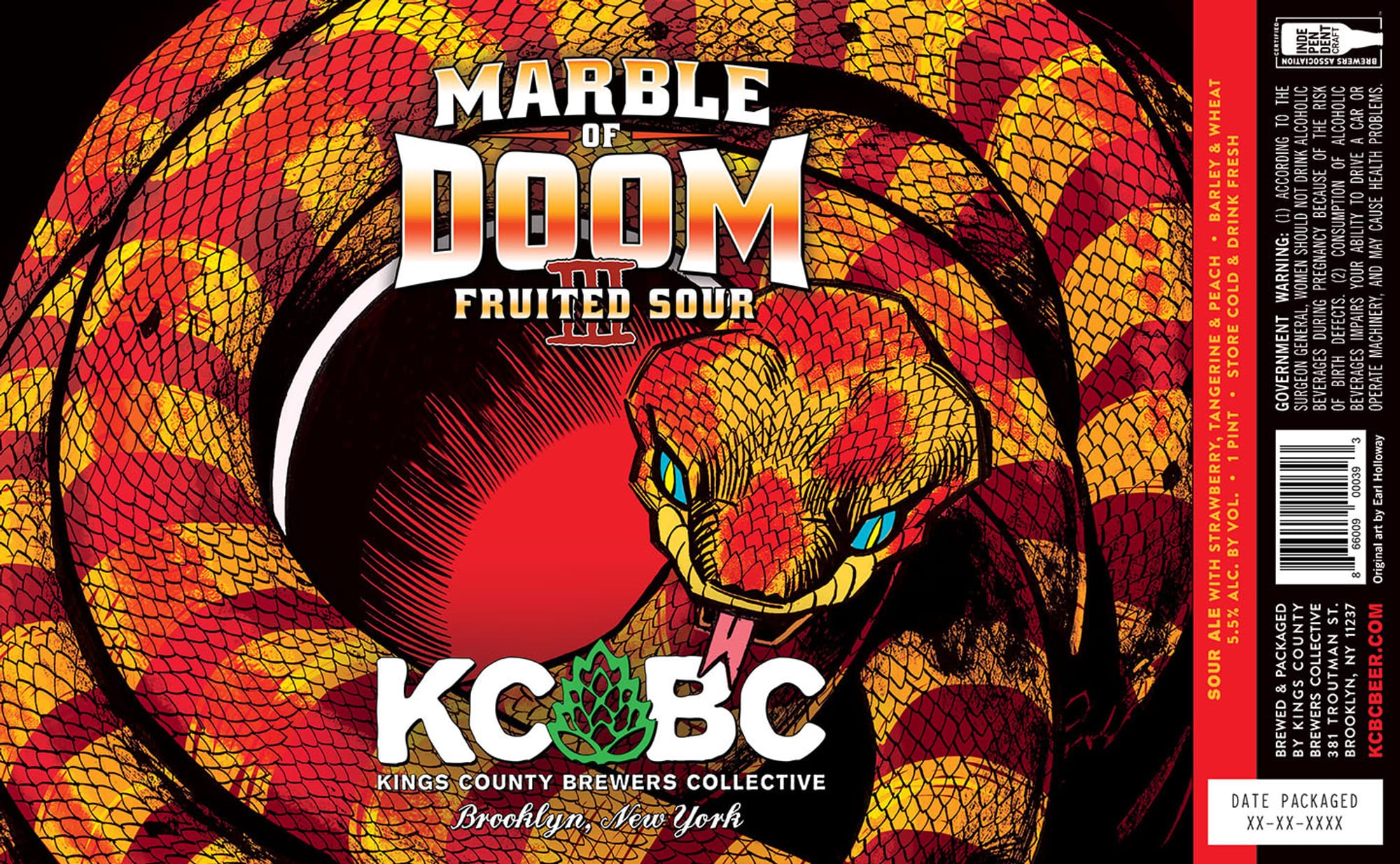 Marble of Doom by Kings County Brewers Collective - beer label