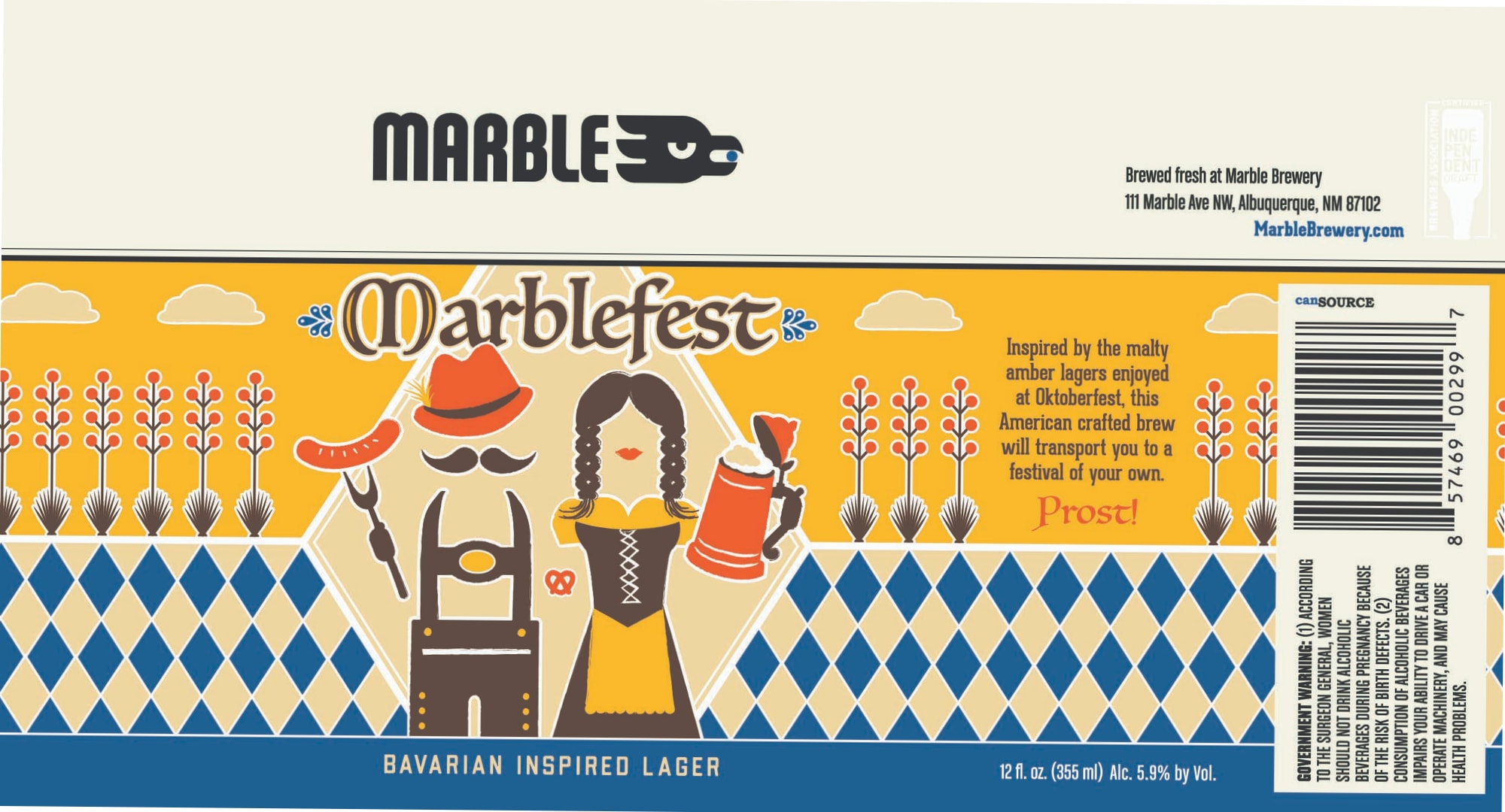 Marblefest by Marble Brewery - beer label