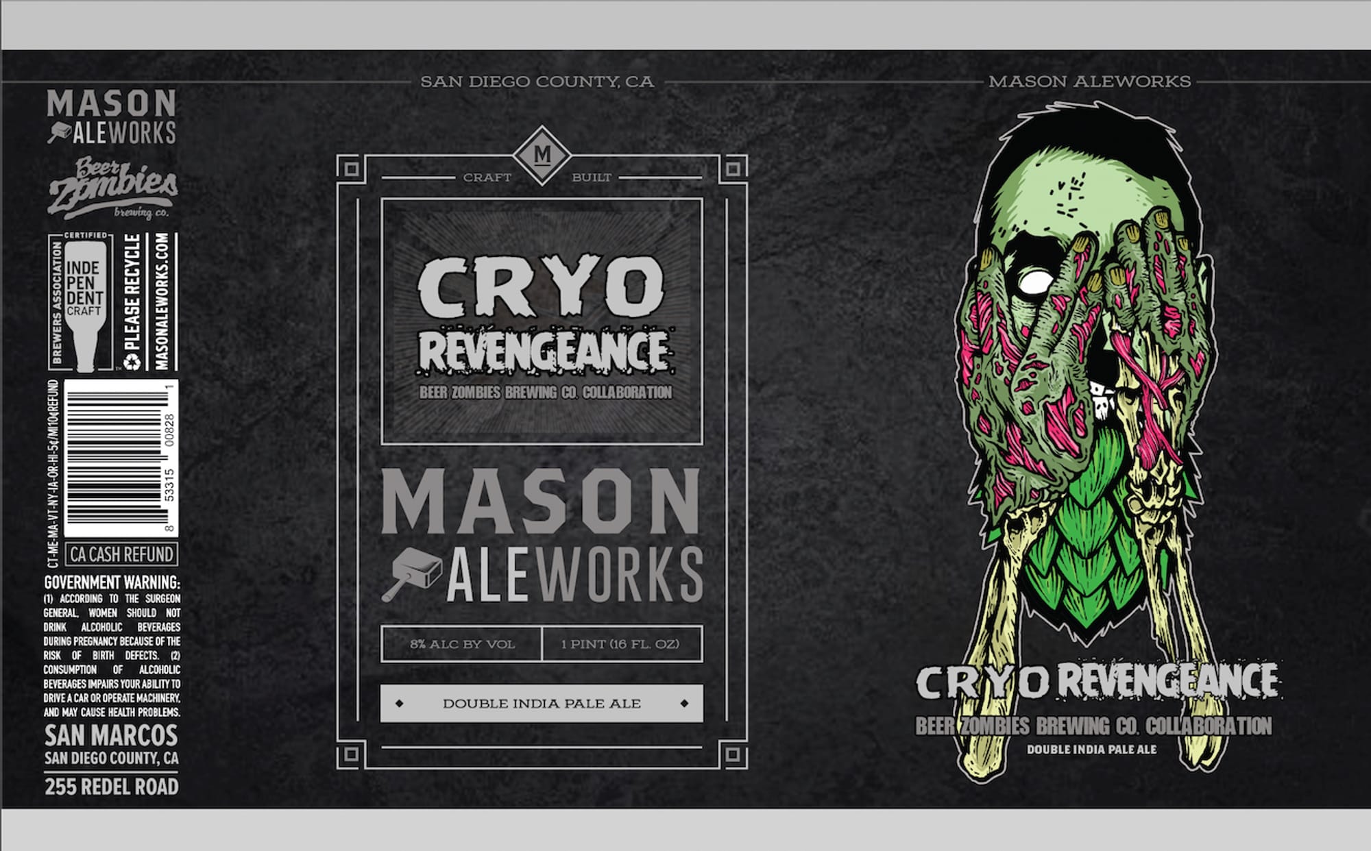 Cryo Revengeance by Mason Aleworks - beer label