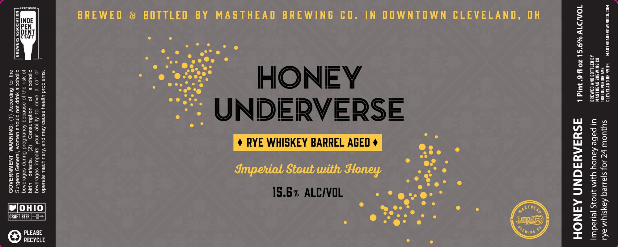 Honey Underverse by Masthead Brewing Co. - beer label