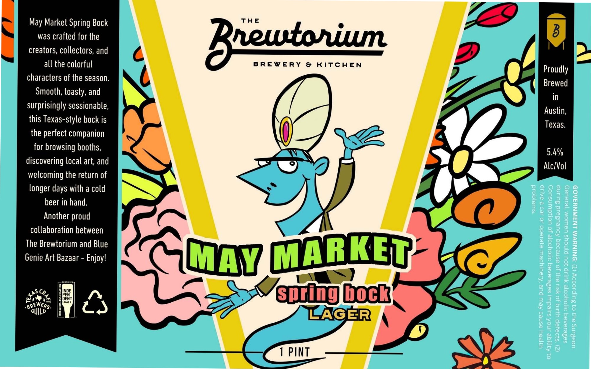 May Market Spring Bock by The Brewtorium Brewery & Kitchen - beer label