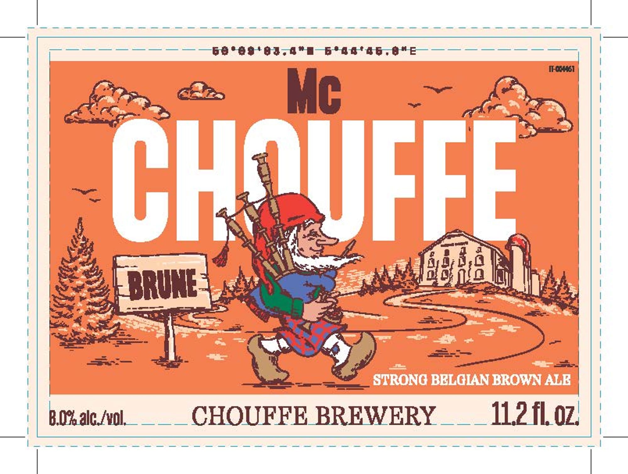 Mc Chouffe Brune by Chouffe Brewery - beer label