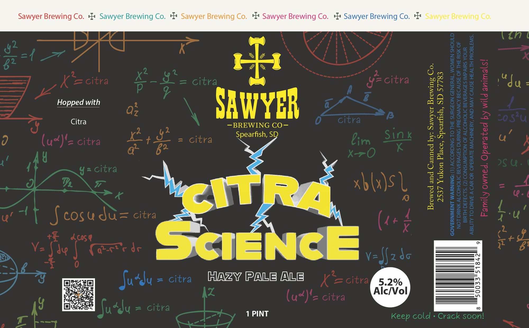 McItra Science by Sawyer Brewing Co. - beer label