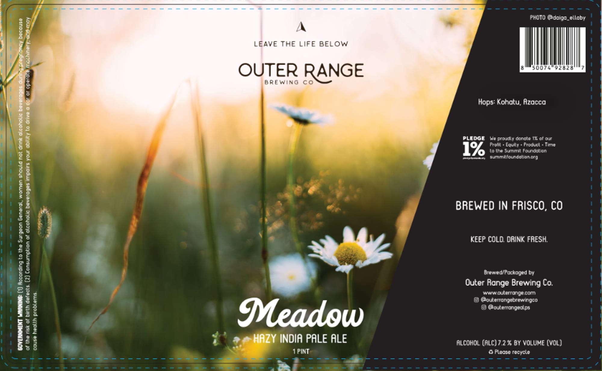 Meadow by Outer Range Brewing Co. - beer label
