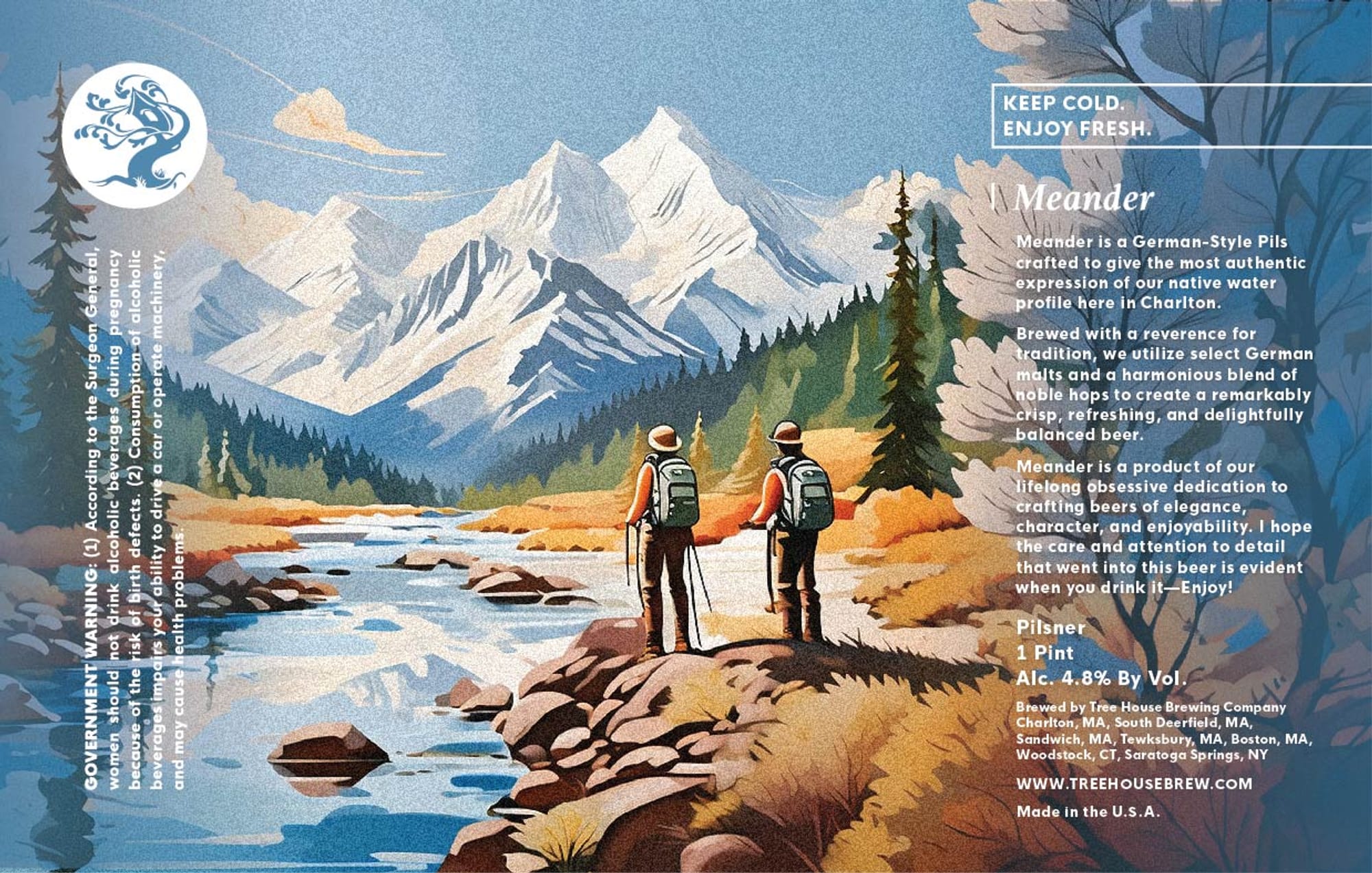 Meander by Tree House Brewing Company - beer label