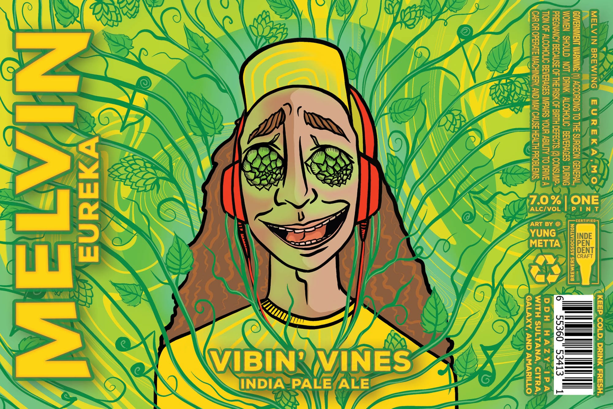 Elvin by Melvin Brewing - beer label