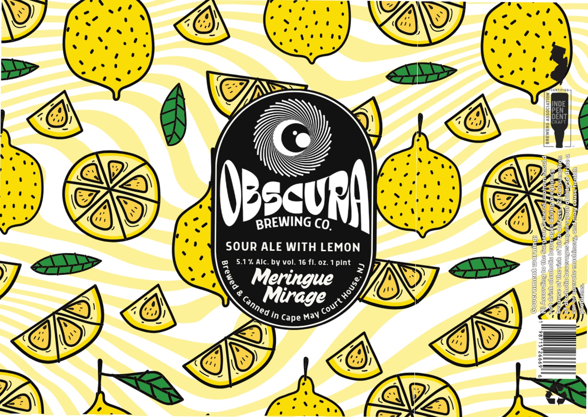 Meringue Mirage by Obscura Brewing Co. - beer label