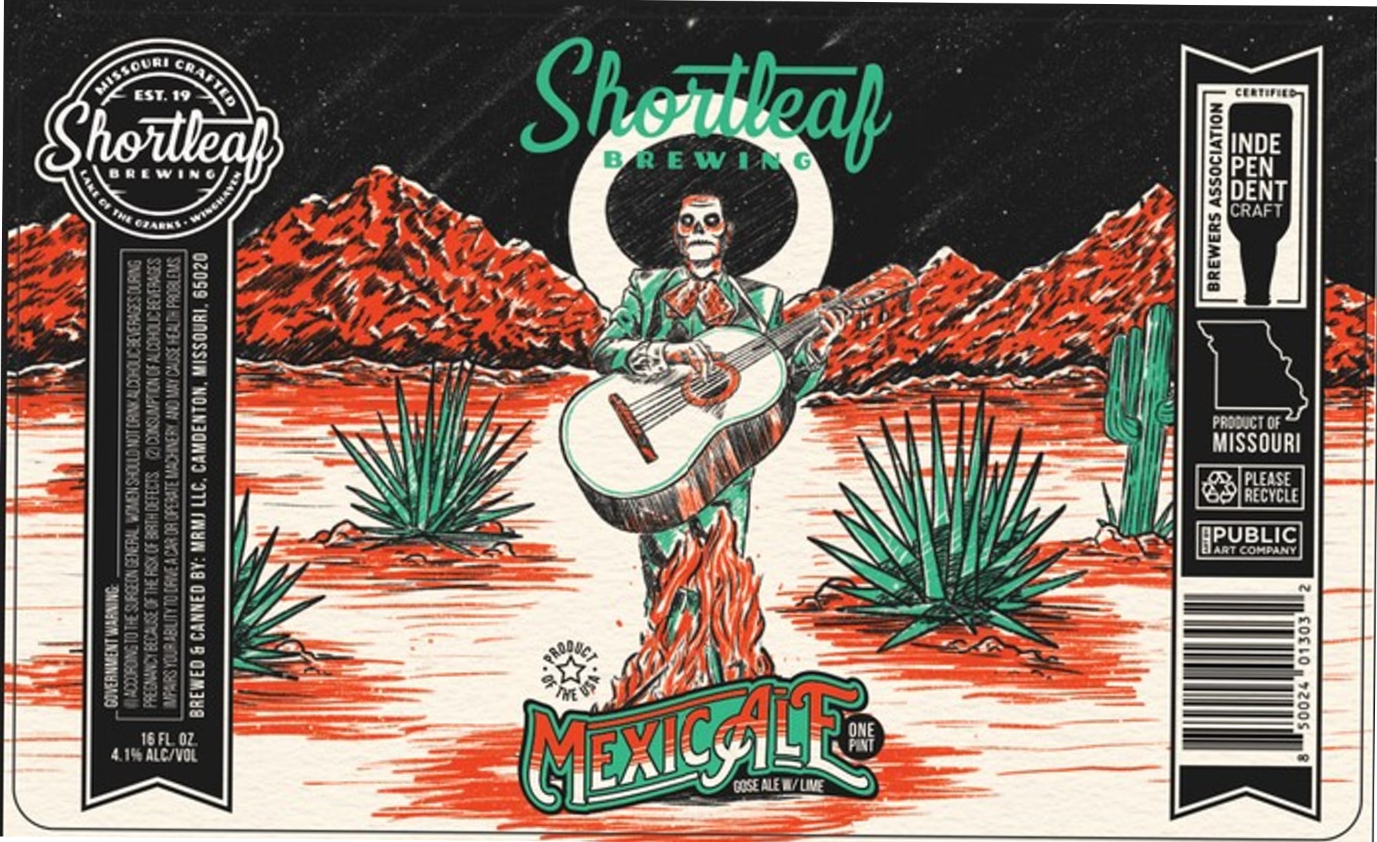 Mexicale by Shortleaf Brewing - beer label