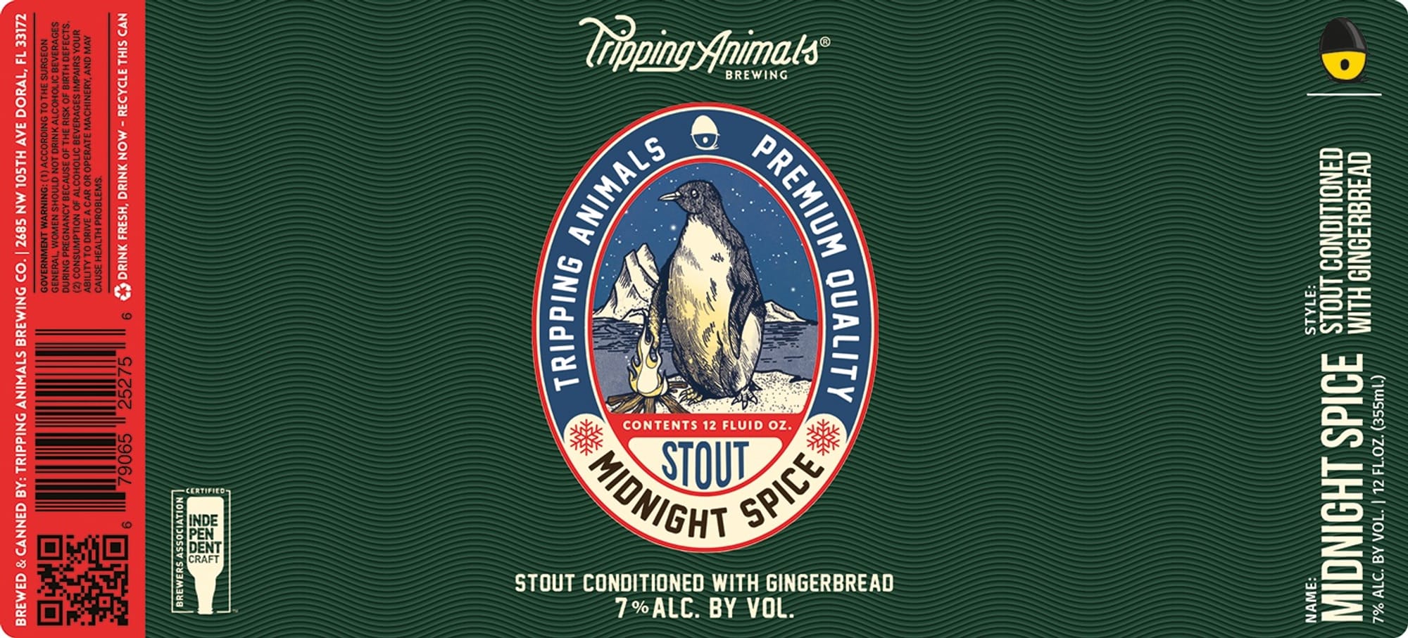 Midnight Spice by Tripping Animals Brewing - beer label