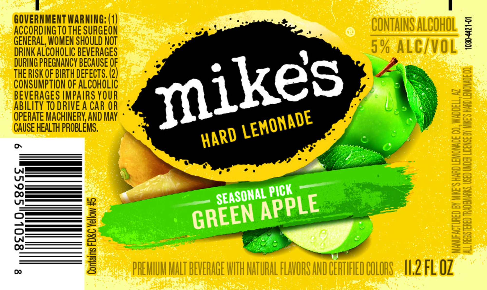 Mike’s Hard Lemonade Green Apple by Mike's Hard Lemonade Co. - beer label