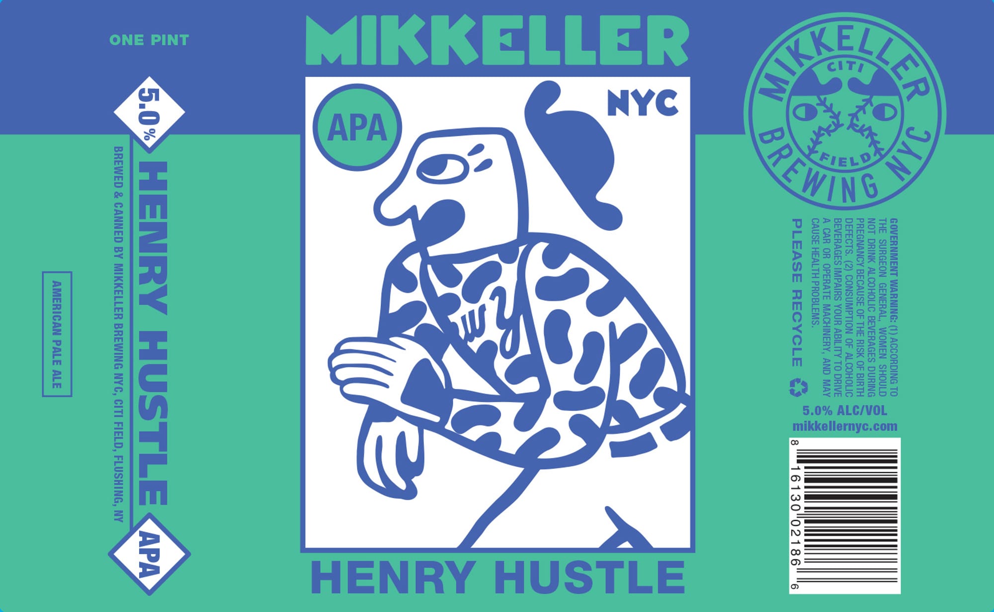 Henry Hustle by Mikkeller NYC - beer label