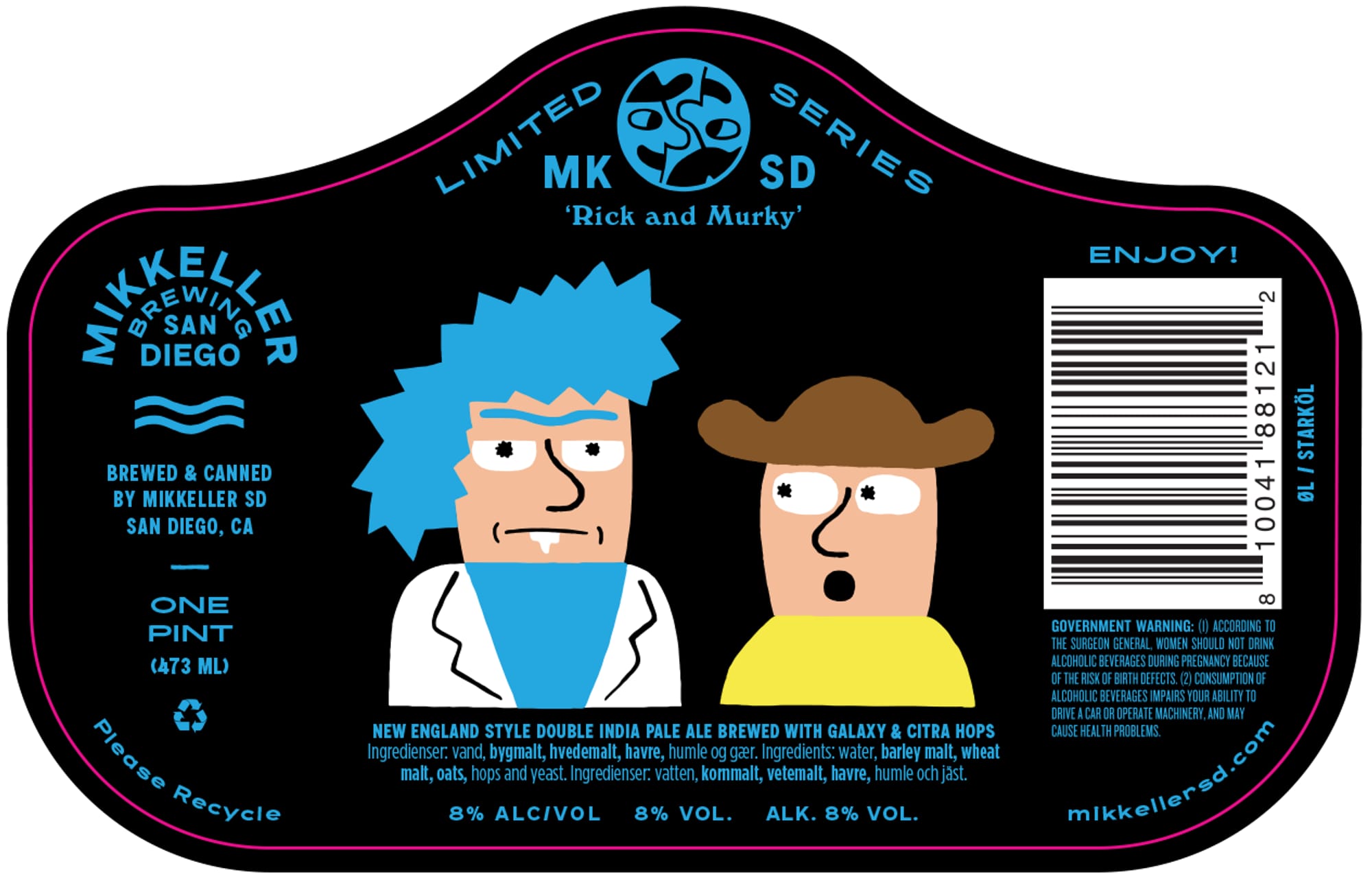 Rick and Murky by Mikkeller SD - beer label