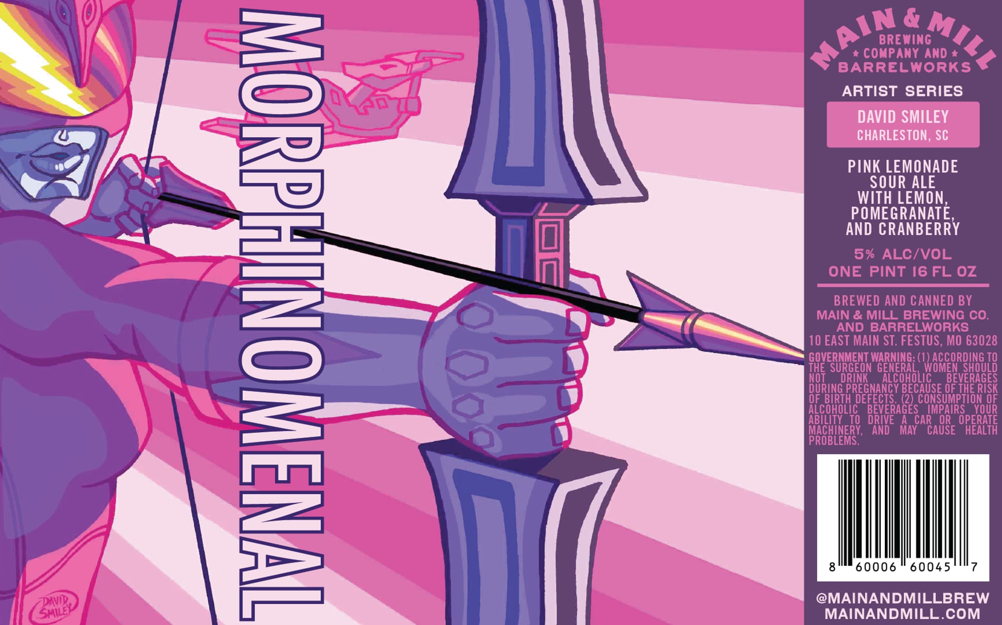 Morphinemal by Main & Mill Brewing & Barrelworks - beer label