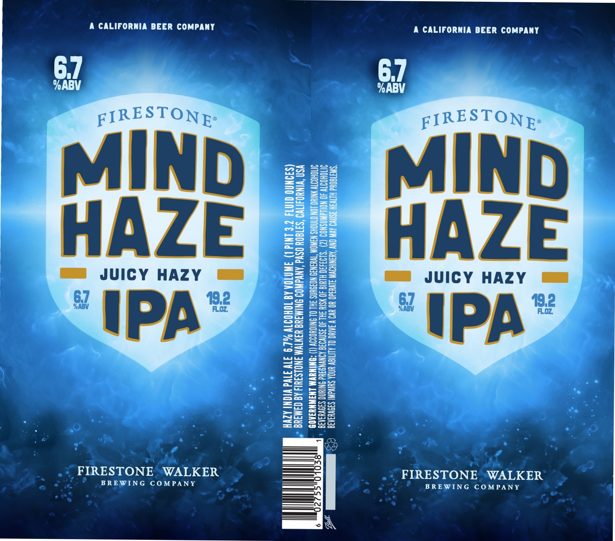 Mind Haze by Firestone Walker Brewing Company - beer label