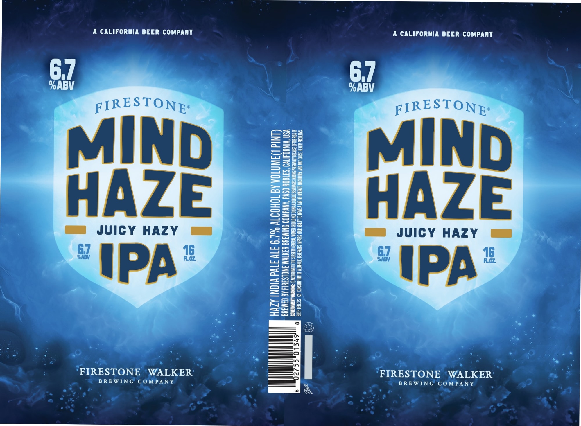 Mind Haze by Firestone Walker Brewing Company - beer label