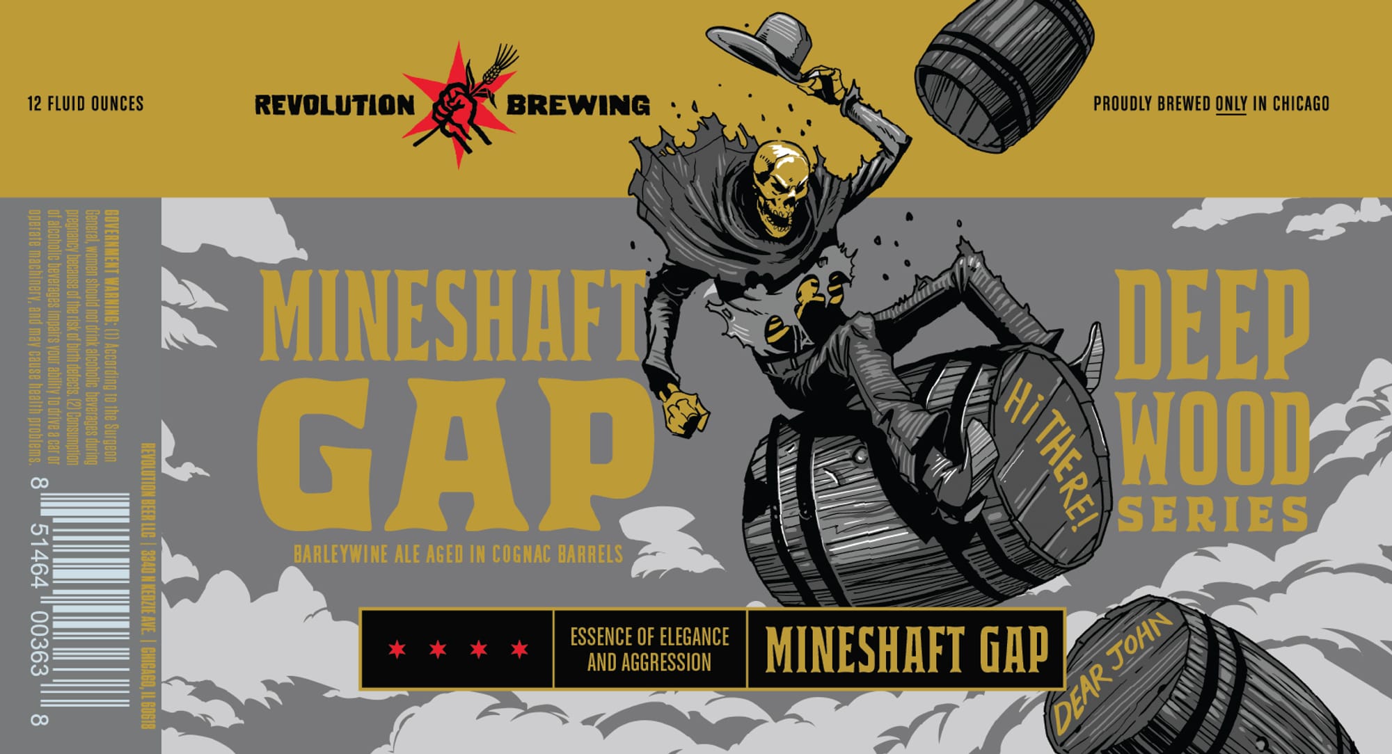 Mineshaft Gap by Revolution Brewing - beer label