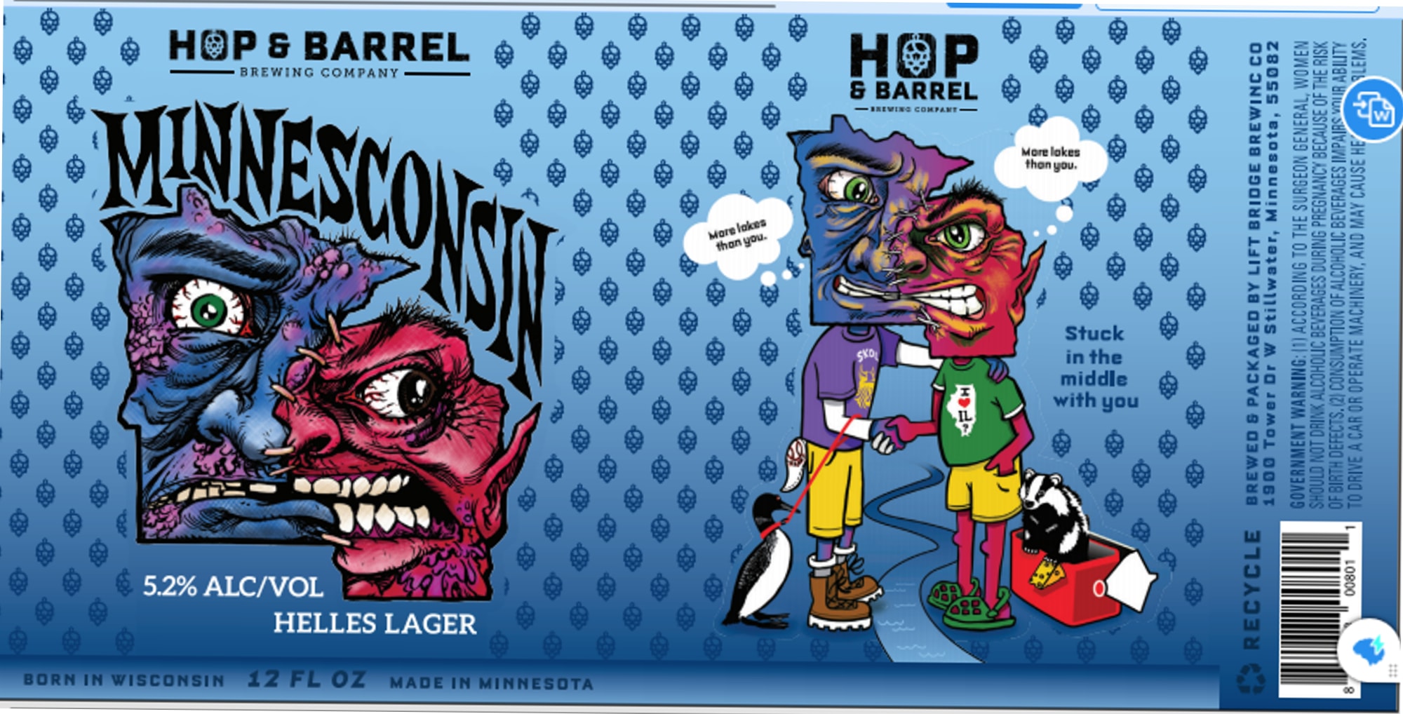 Minnescølsi by Hop & Barrel Brewing Company - beer label