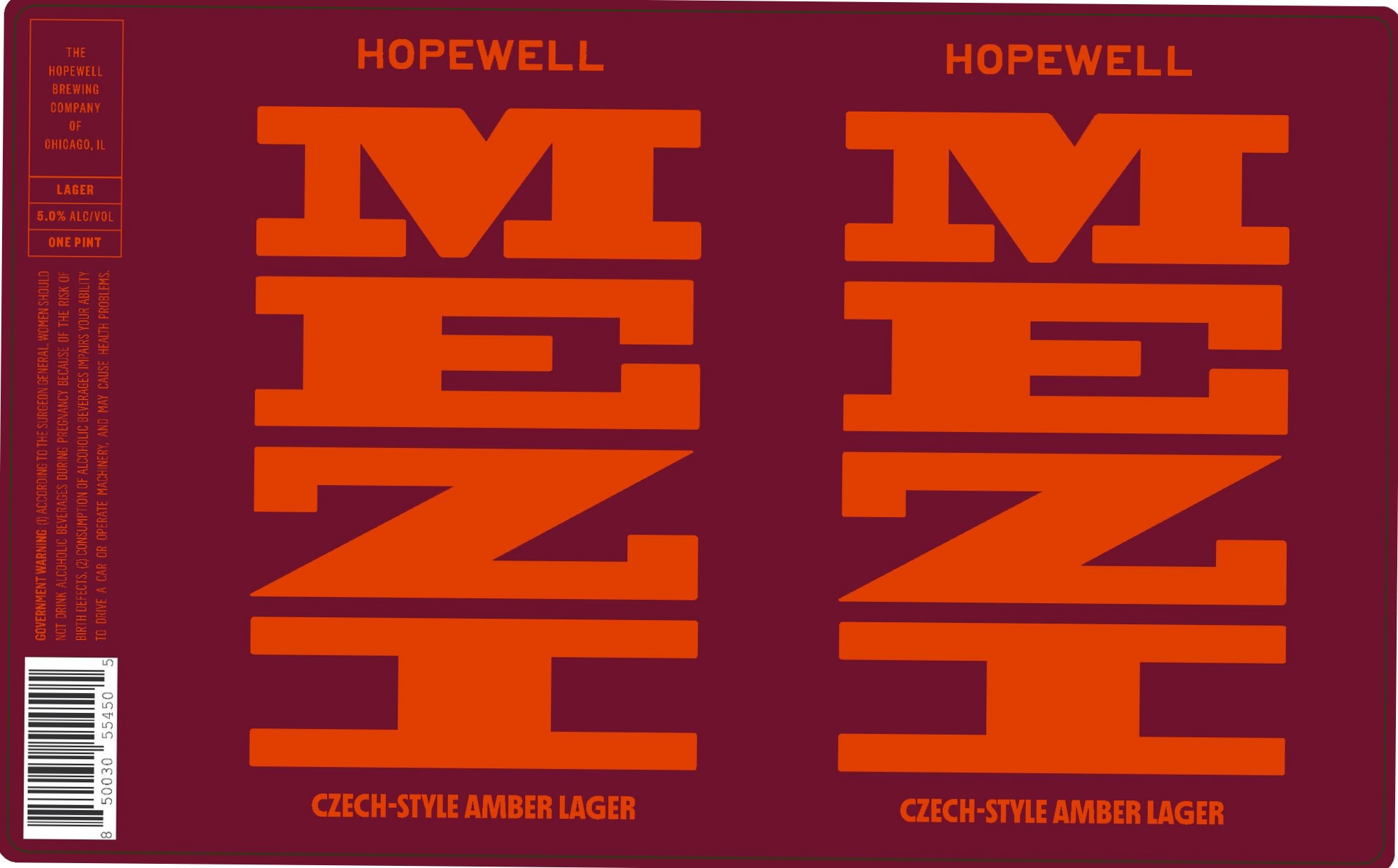 Minuit by Hopewell Brewing Company - beer label