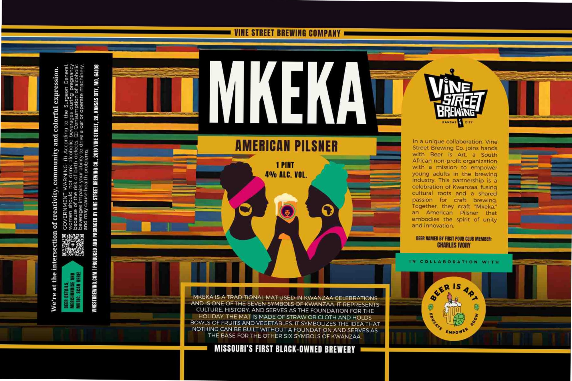 Mkeka by Vine Street Brewing - beer label
