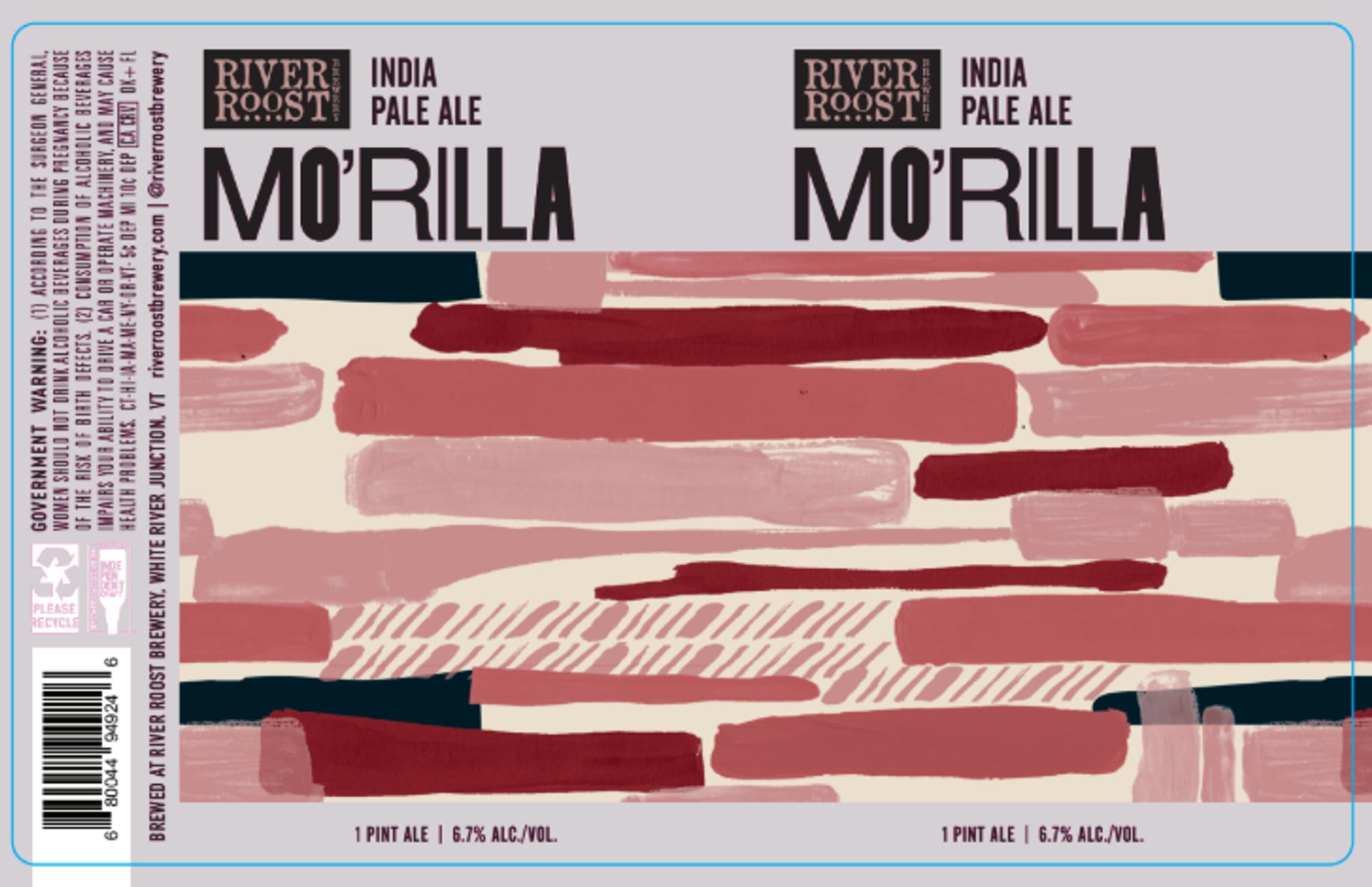 Mo’Rilla by River Roost Brewery - beer label