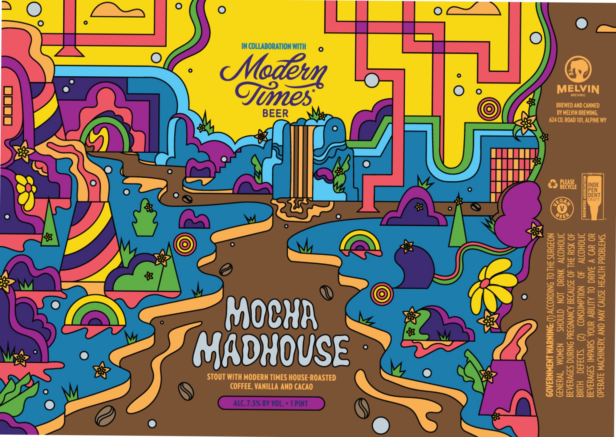 Mocha Madhouse by Melvin Brewing - beer label