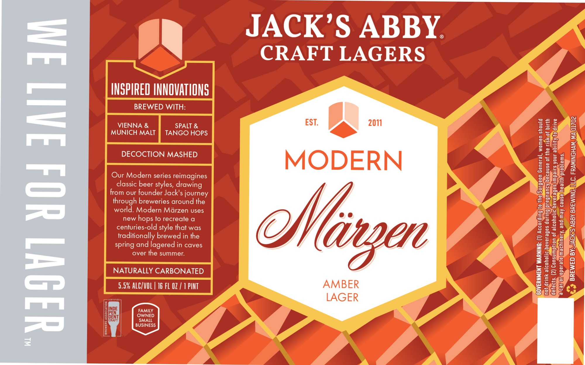 Modern Märzen by Jack's Abby Brewing - beer label