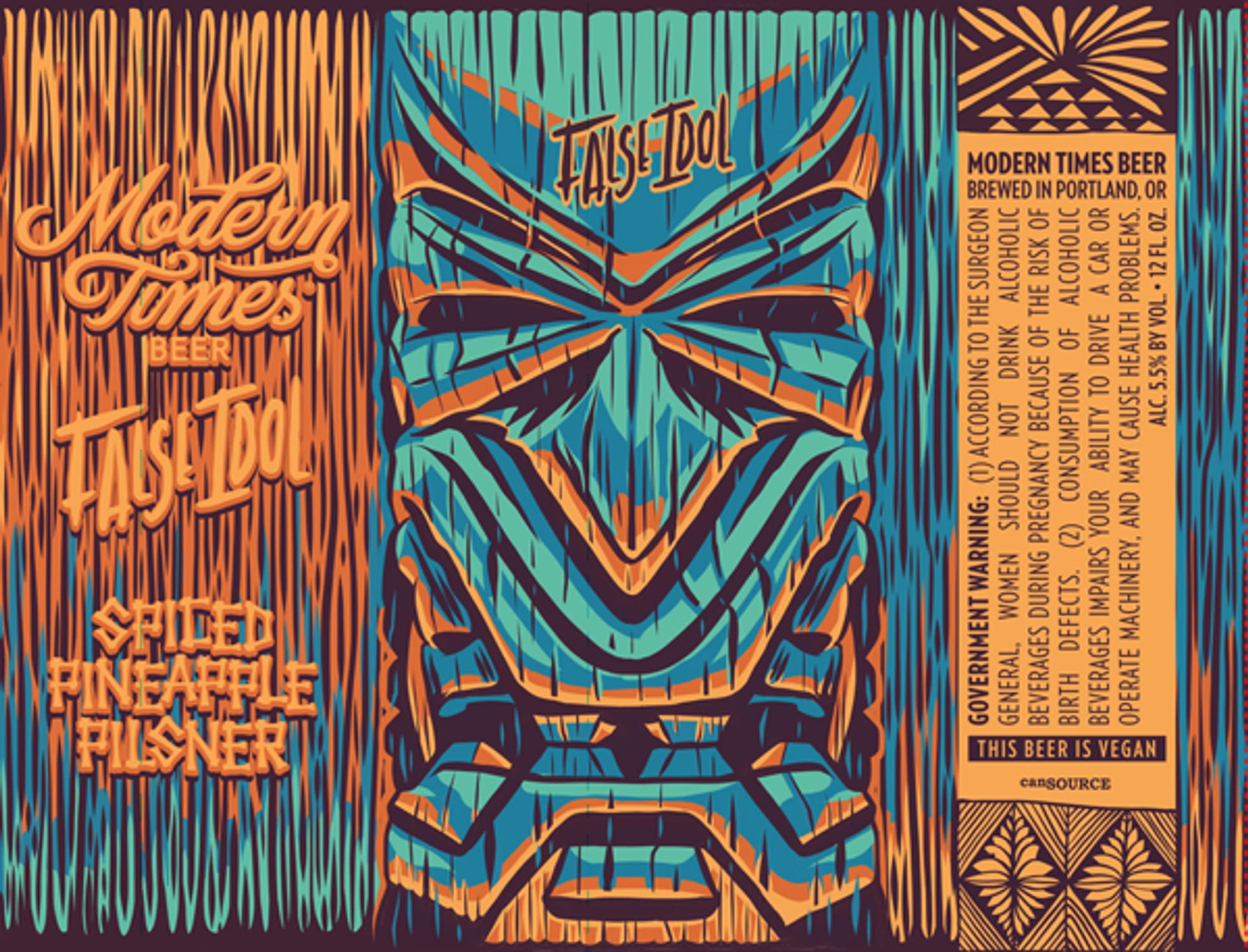 False Idol by Modern Times Beer - beer label