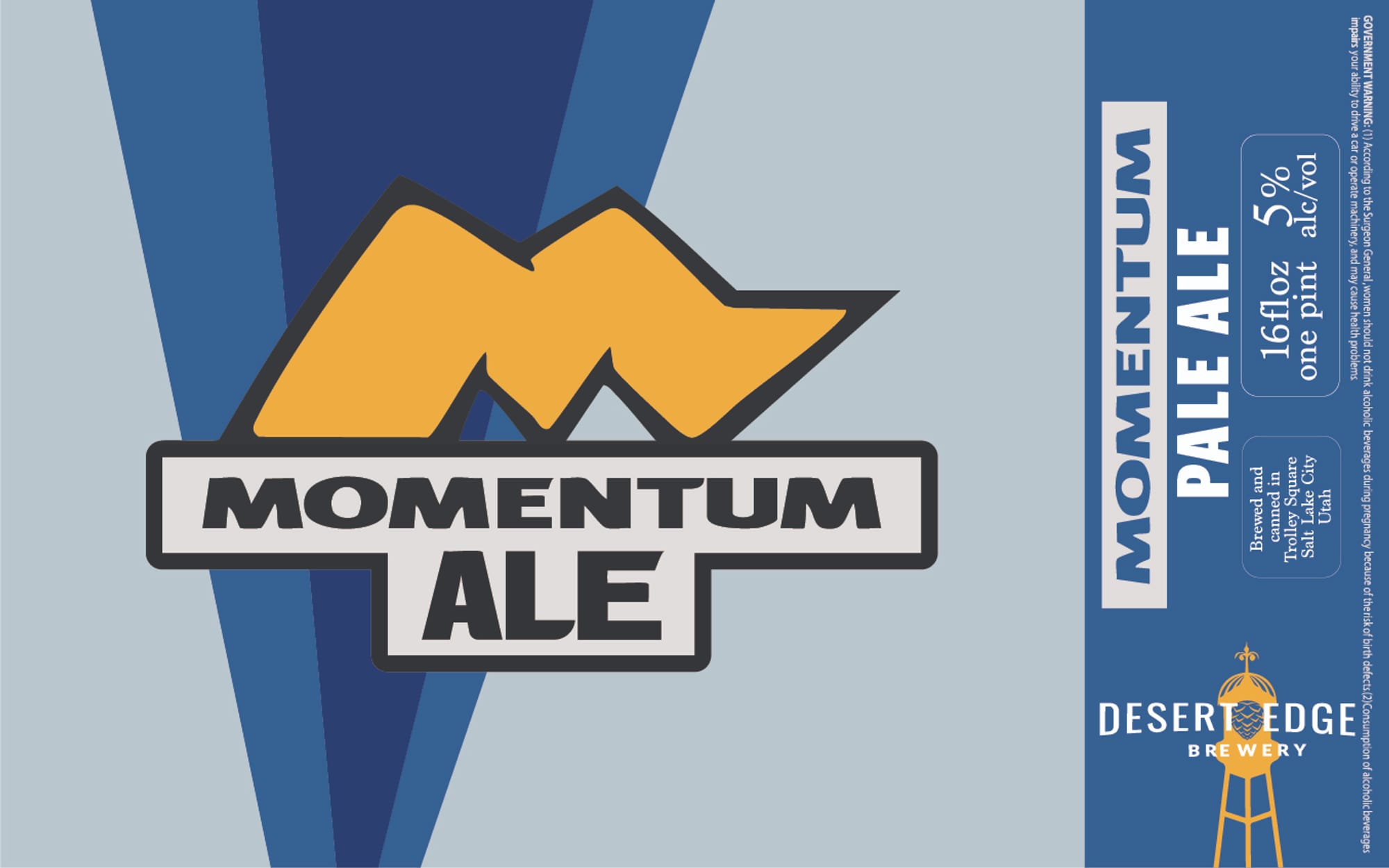 Momentum Ale by Desert Edge Brewery - beer label