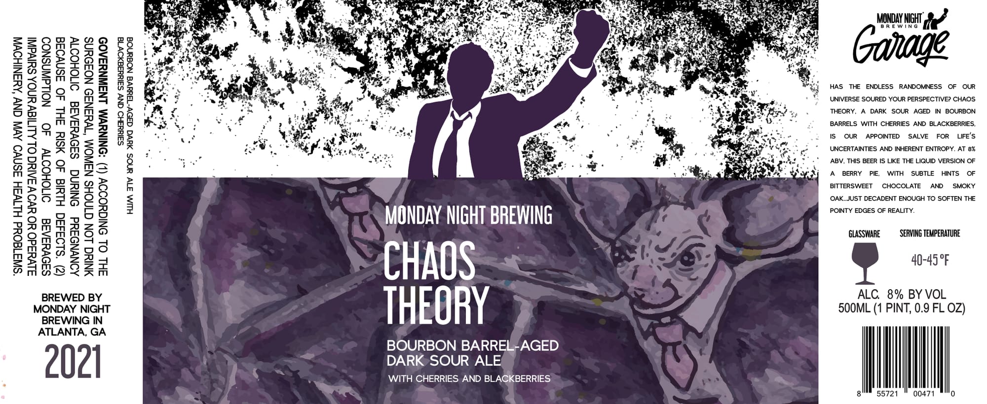 Chaos Theory by Monday Night Brewing - beer label