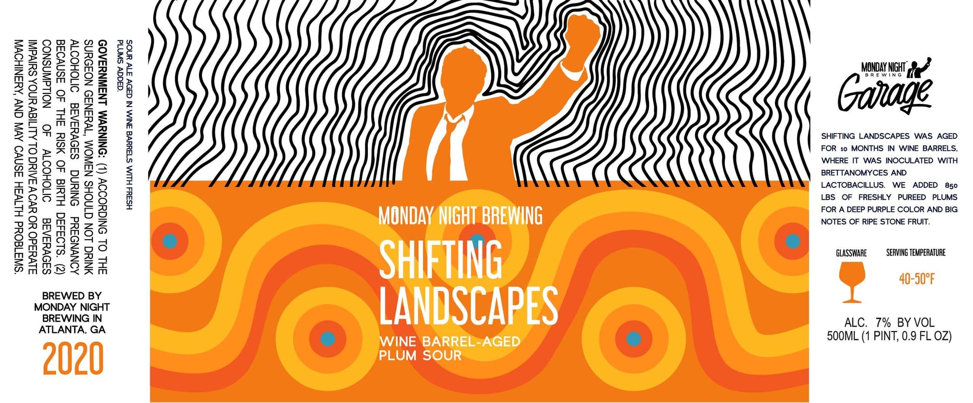 Shifting Landscapes by Monday Night Brewing - beer label