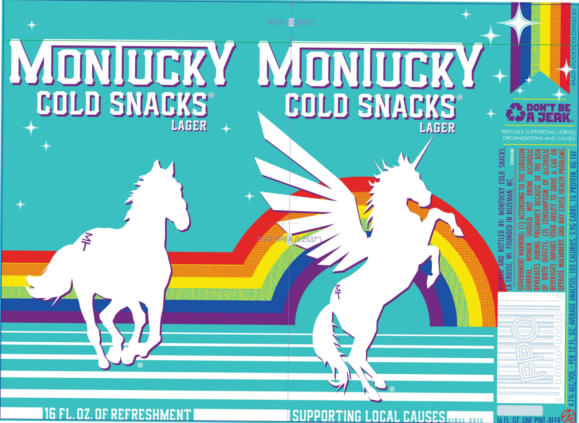 Cold Snacks Lager by Monnicky Brewing - beer label