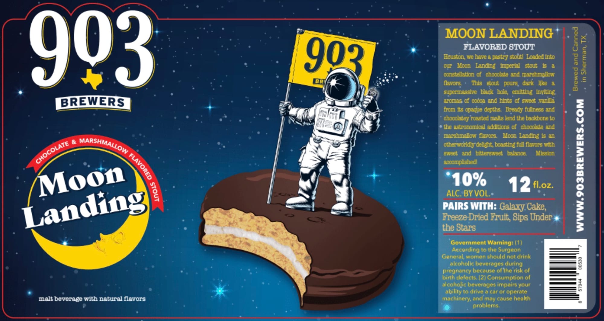 Moon Landing by 903 Brewers - beer label