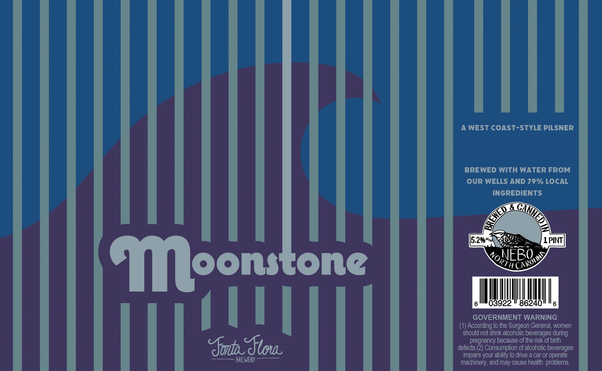 Moonstone by Fontana Flora Brewery - beer label